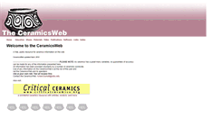 Desktop Screenshot of ceramicsweb.org