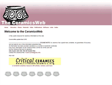 Tablet Screenshot of ceramicsweb.org